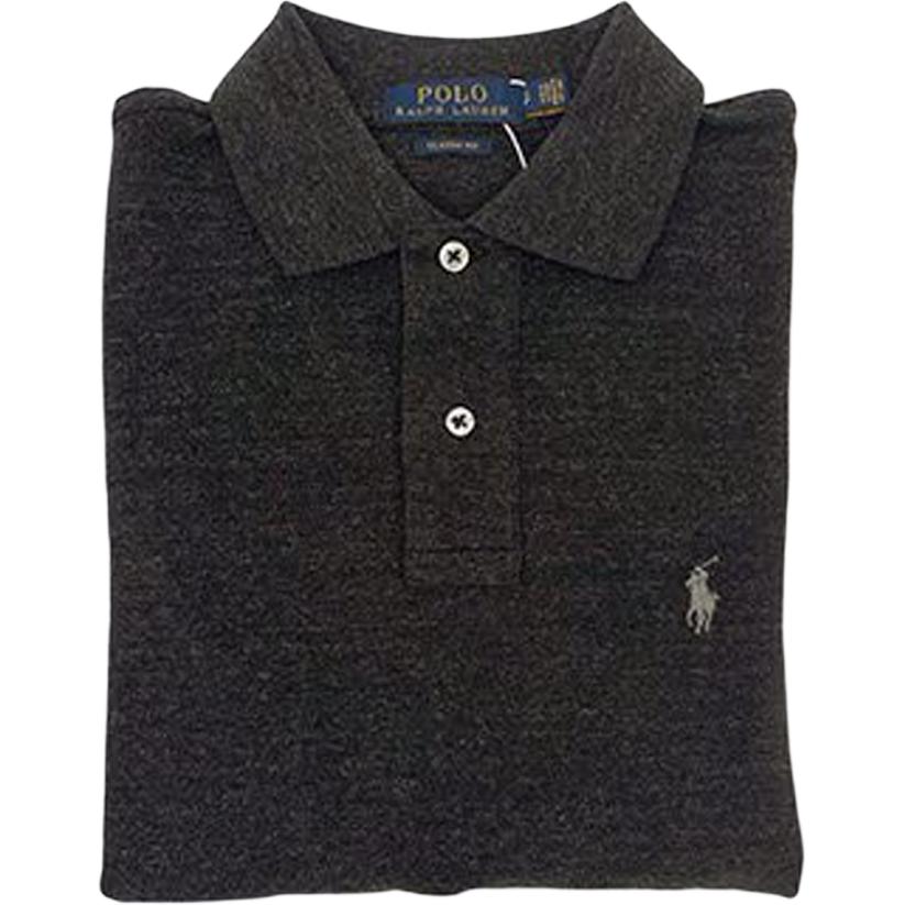 Polo Ralph Lauren SS22 Solid Color Short Sleeve Polo Shirt Men tops Black 710557751-053