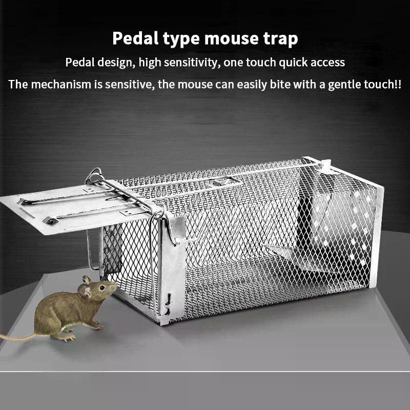 Nager vertreiben mit automatischem Metallkäfig; Effektive Rattenbekämpfung für große Ratten in Wohnbereichen