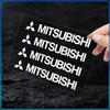 4Pcs Car Door Handle Stickers Tire Rear View Mirror Decals For Mitsubishi Lancer 7 8 I200 Pajero Montero Sport Outlander ASX Mirage Eclipse