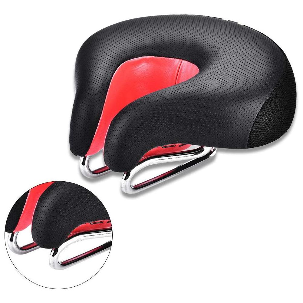 Ergonomic Mountain Bike Cycling Bicycle Split Nose Shape Saddle Cushion Pad Seat
