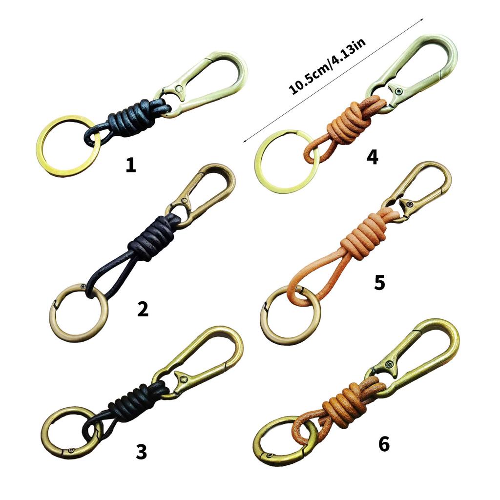 Leather Lanyard Hook Vintage Leather Rope Key Chain Men Keyrings Car Keys Fashion Accessories Suitable for Any Occasion
