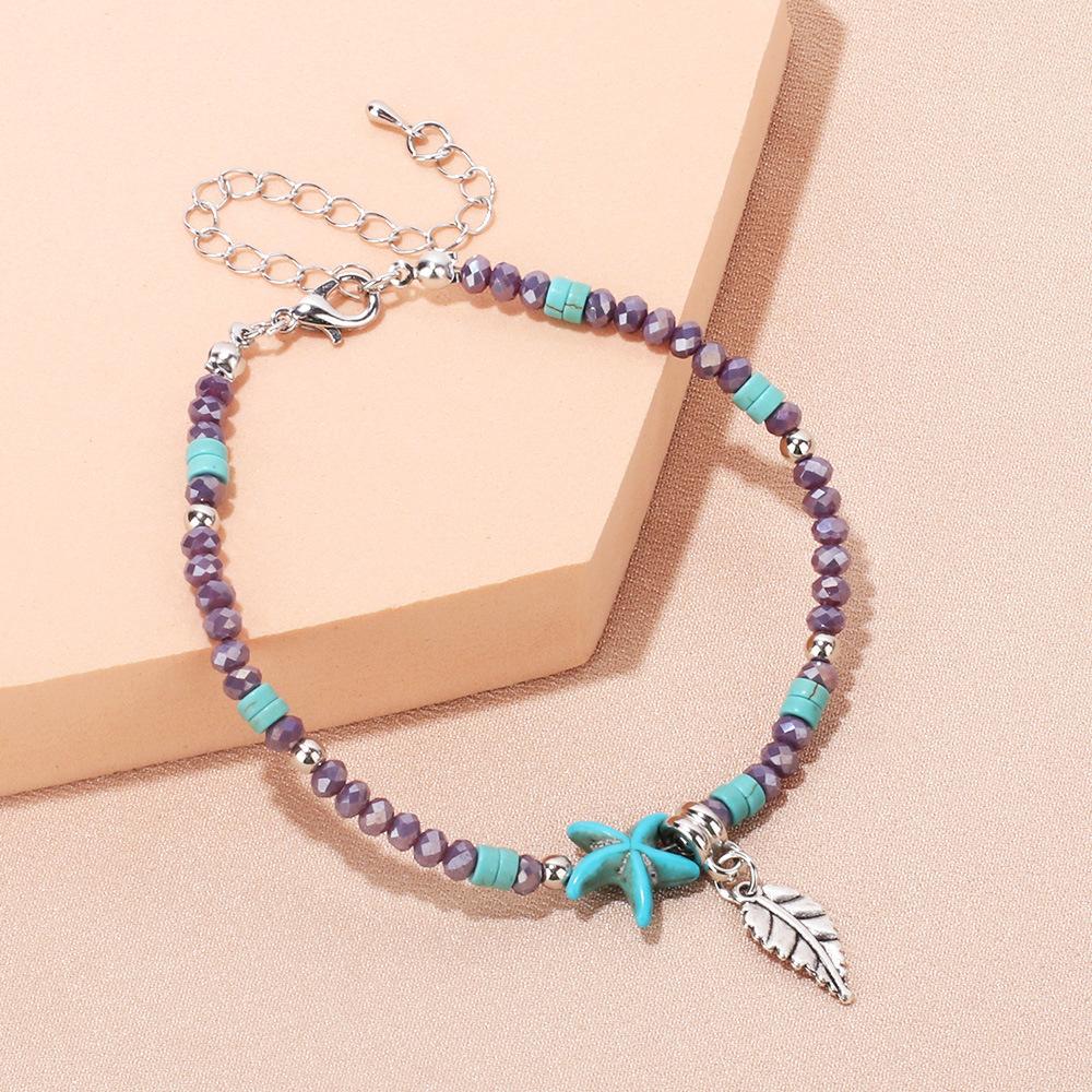 Retro Boho Shell Anklet for Women, Summer Beach Vacation Handmade Foot Jewelry
