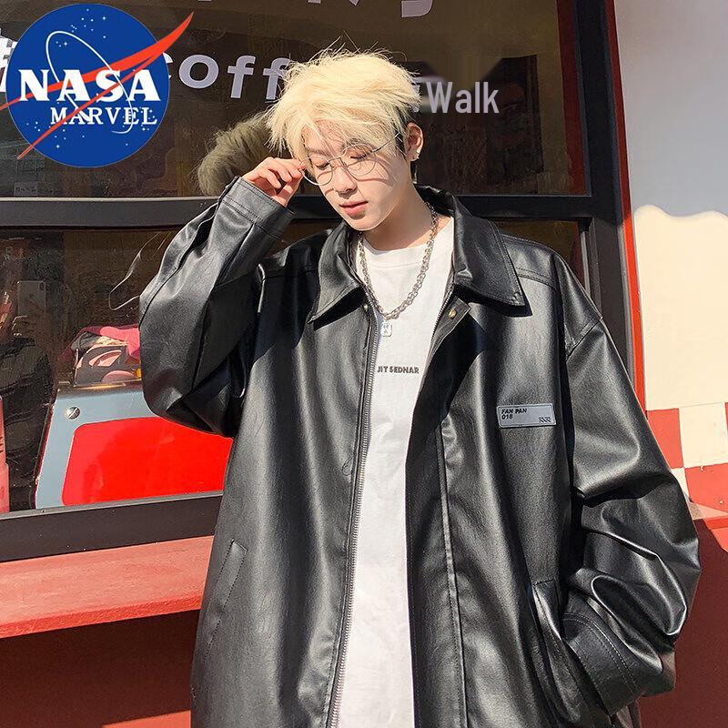 NASA MARVEL Herren Lockerer Revers Freizeitjacke