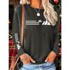 Creative geometric pattern printing new Y2K style women's sports long-sleeved comfortable breathable top