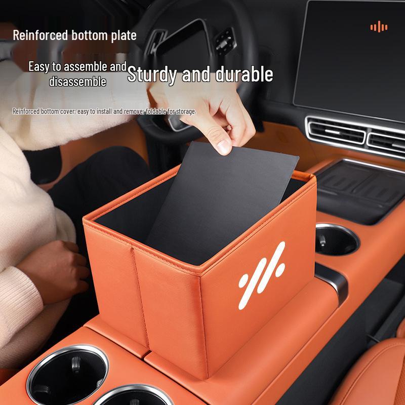 Zeekr L6/LS6/L7/LS7 Car Storage Box & Foldable Trash Can Organizer