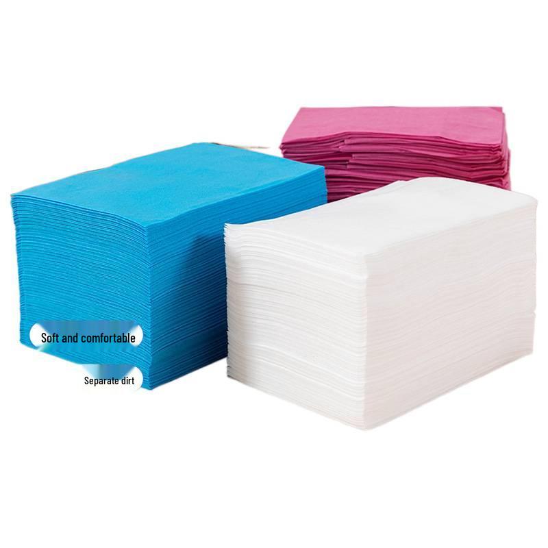 100 Disposable Waterproof and Oilproof Bed Sheets for Massage Parlors - Soft, Breathable Non-woven Fabric with Face Hole