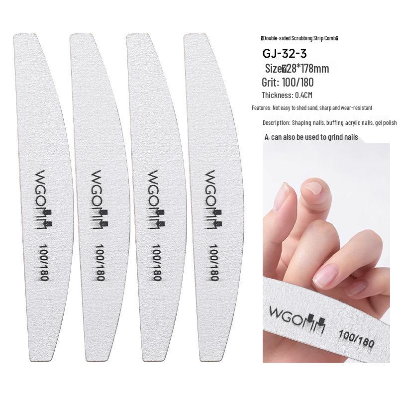 Double-Sided Sponge Nail File & Polishing Strip for Salons