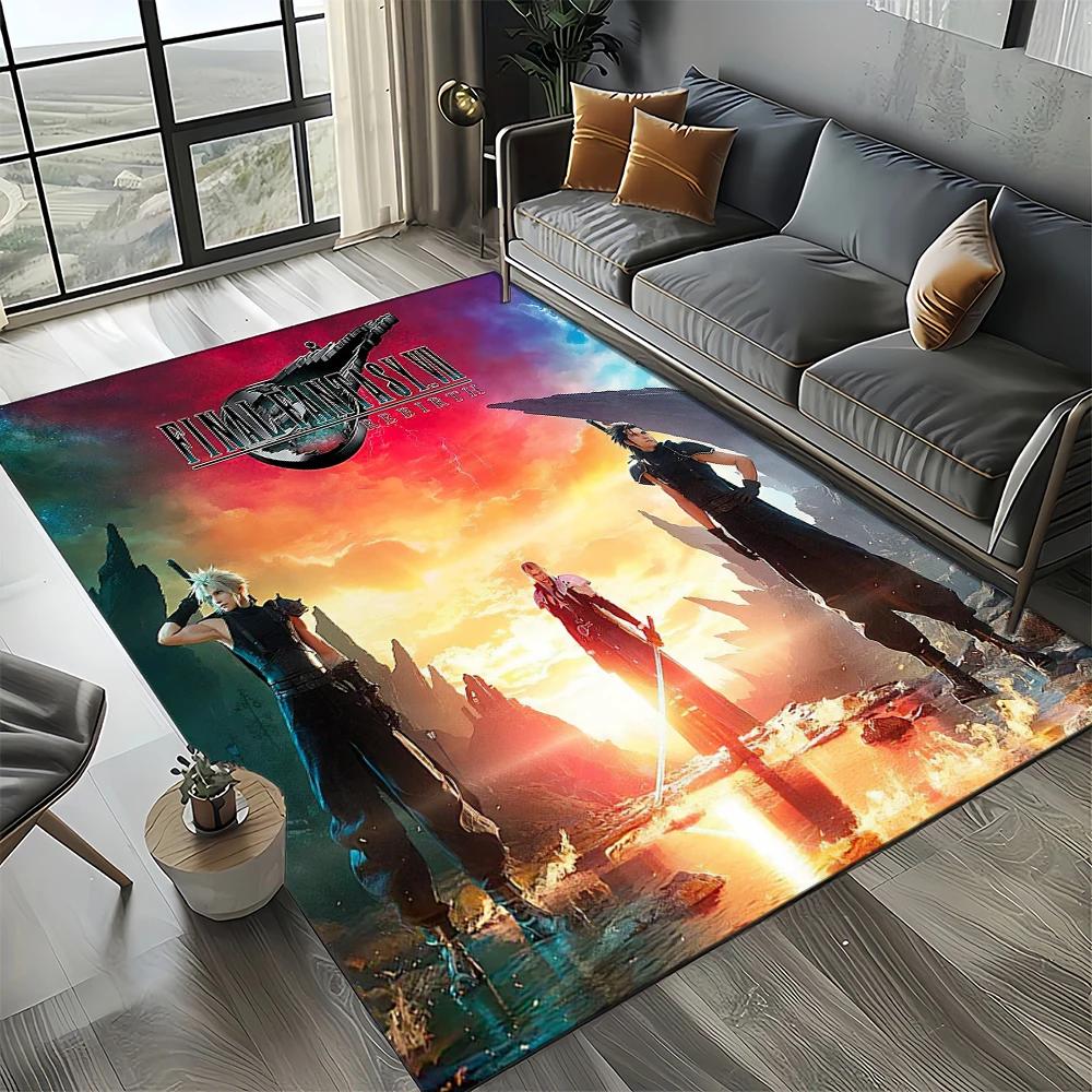 2025 New Style Cloud Tifa Aerith Final Fantasy Games Carpet Rug for Home Living Room Bedroom Sofa Doormat Non-slip Floor Mat
