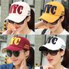Broken Hole NYC Embroidery Baseball Cap Adjustable Sunscreen Hats  For Man Women