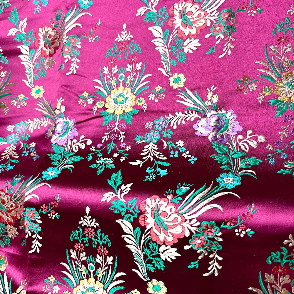 Begonia Floral Brocade Jacquard Damask Fabric DIY Sewing for Kids Clothes Kimono Chinese Robe Home Decor Pillowcase Accessories