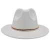 European And American Cashmere Top Hat Gold Ring Accessories Fashion Jazz Hat Four Seasons Popular Felt Hat Gentleman Lady Big Edge Hat (