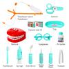 15 Pcs Toddlers Dentist Role Play Set Doctor Kit with Carry Case for School Classroom, Doctor