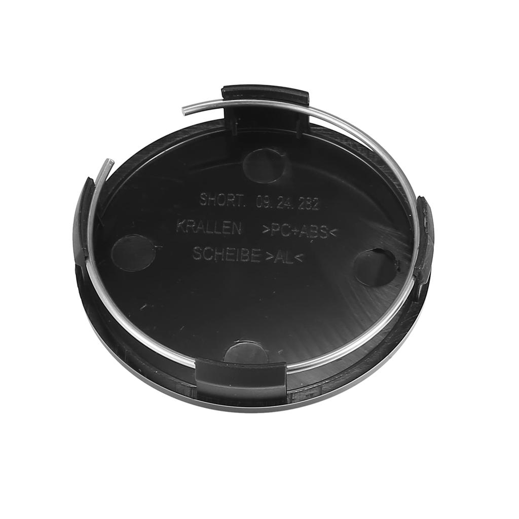 uxcell Universelle Auto Rad Reifen Nabenkappen Abdeckung 65mm Durchmesser 4 Stück Clips 4 Stück Schwarz