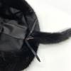 Warm Winter Real Snow Mink Fur Hat with Tail Russian Women Soviet Cap Penguine Hat Luxury Women's Winter Natural Fur Hat 2022