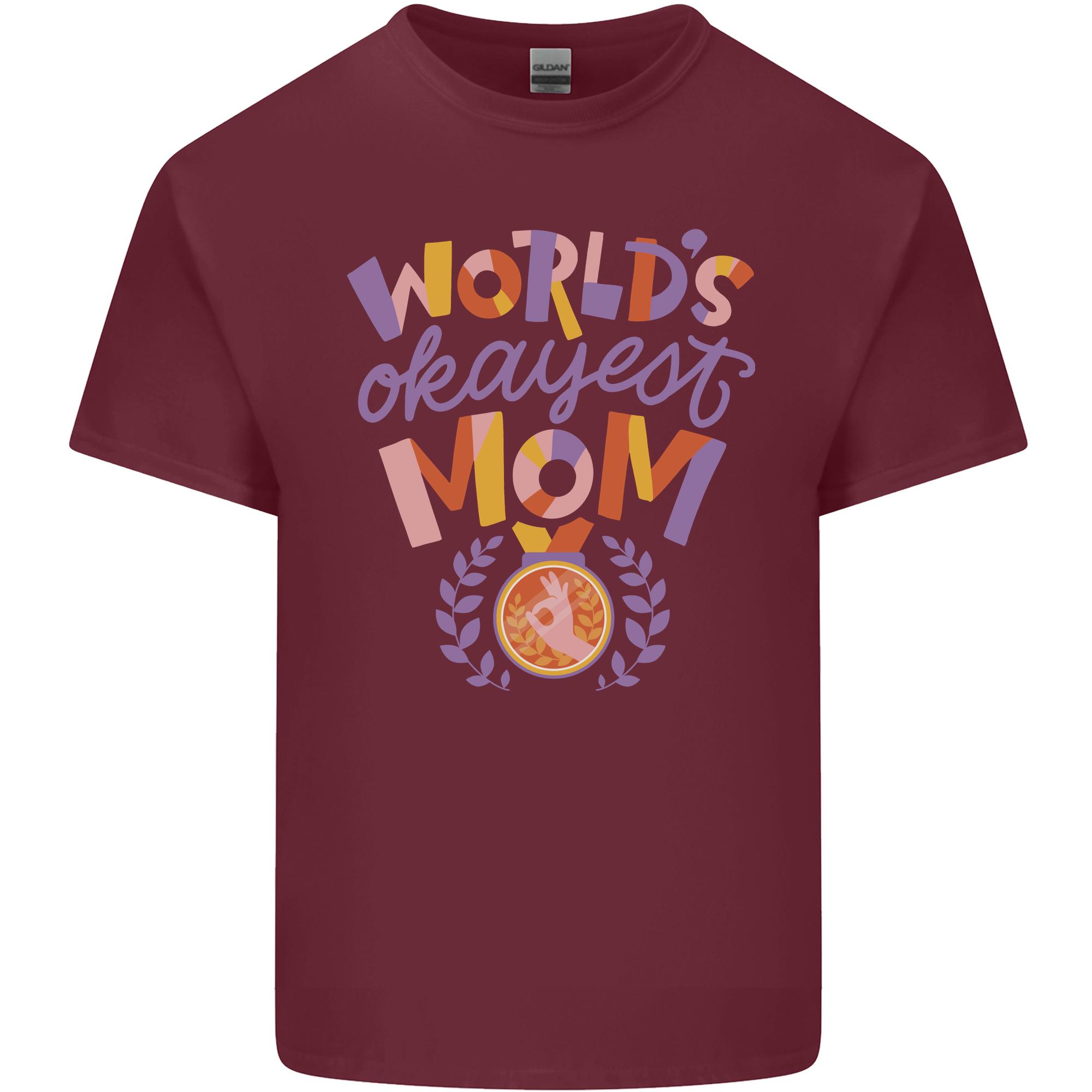Worlds Okayest Mom Mothers Day Mummy Unisexs Light Cotton TShirt S