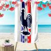 Majestic Rooster Silhouette Print Beach Towel, Quick Drying, Suitable for Travel, Outdoor Sports, Jogging, the Beach and Swimming, Gift