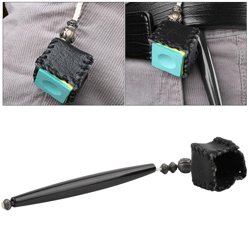 Snooker Billiard Chalk Case Pen design Portable Billiards Accessory (Black)