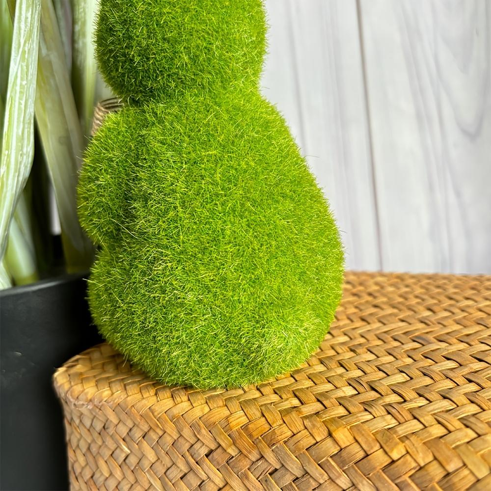 6.69inch Standing Moss Rabbit, Easter Garden Decoration, Indoor Potted Plant Decor, Moss Rabbit Ornament, Tabletop