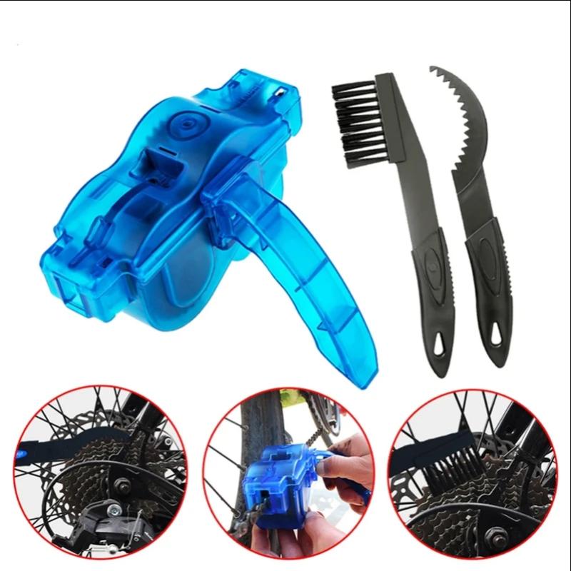 Curățător Portabil Lanț Bicicletă Perii Bicicletă Scrubber Instrument Spălare Kit Curățare Ciclism Montan Accesoriu Exterior