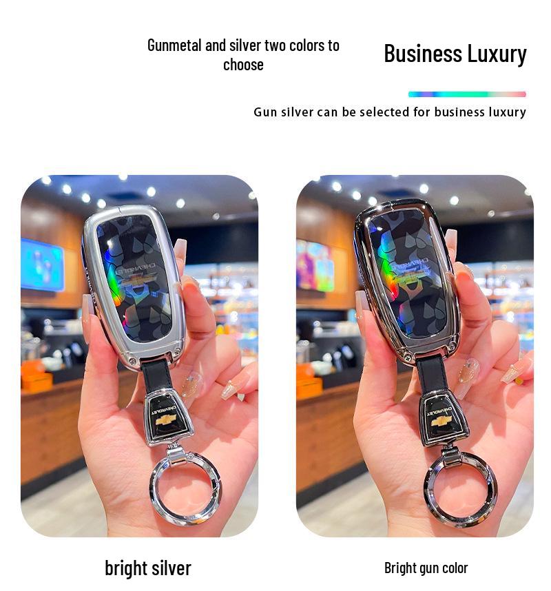 Compatible Key Cover for Chevrolet Malibu XL, Orlando, Cruze, Trax, Trailblazer - Full Coverage Shell