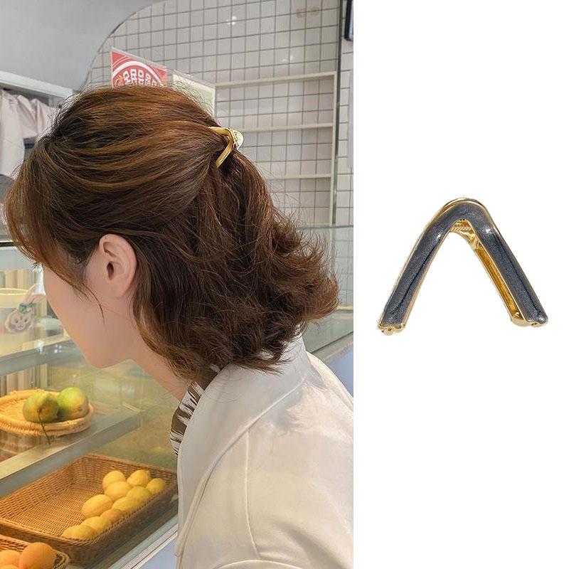 Módní acetátové trojúhelníkové sponky do vlasů pro ženy Dívky Hair Claw Chic Barrettes Claw Claw Vlásenky Styling Tool Vlasové doplňky