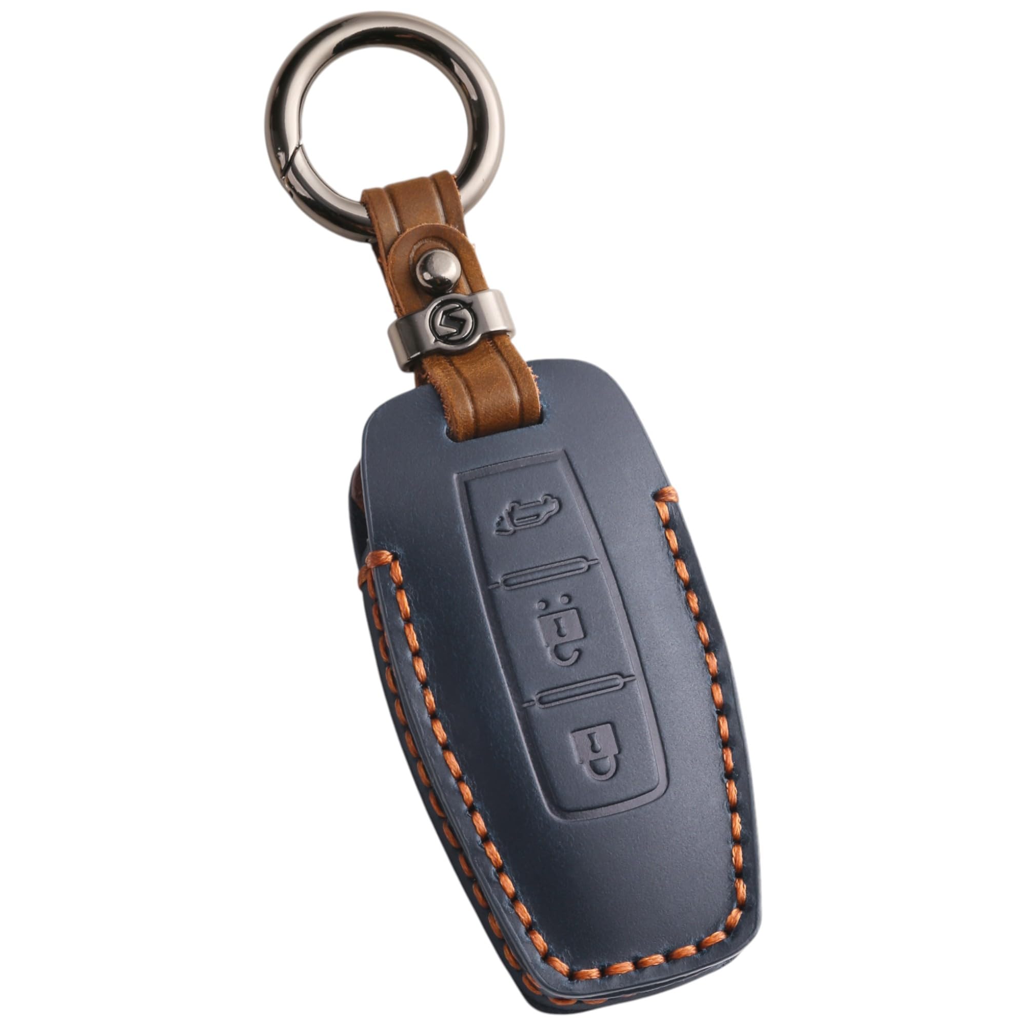 

[smasol] DELICA D5 Delica D5 Jasper New Outlander Triton Key Cover Genuine Leather Mitsubishi genuine leather синий