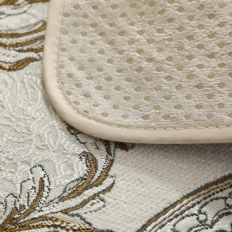 European Vintage Jacquard Potahy na pohovku Luxusní protiskluzový polštář na pohovku 1/2/3 Sedadla Chrániče nábytku Potah na pohovku