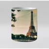 Eiffel Tower Heat Reveal Ceramic Color Changing Coffee Mug, Magic Tea Cup, Milk Mugs, Birthday Gift, 11oz