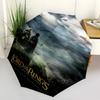 1pc The Lord of the Rings The Return of the King Automatic Folding Umbrella - Compact 8-Rib Design, Durable Plastic & Iron1275L