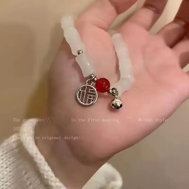 Pulseira de barraca estilo celebridade da internet pulseira não repetitiva super fada estilo chinês modelo esmaltado DIY
