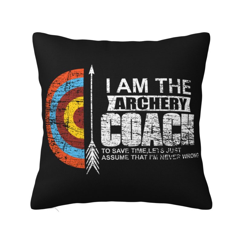 Shooting Target Cushion Covers Archery Archer Darts Velvet Cute Pillow Decor Home