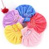 Bowknot Water Absorbent Quick Hair Drying Cap Bathing Hat Tool Drying Head Towel