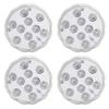 4 Buc. Lumină LED pentru Piscină IP68 16 Culori RGB Lampă Subacvatică 21?Telecomandă RF cu cheie cu ventuze
