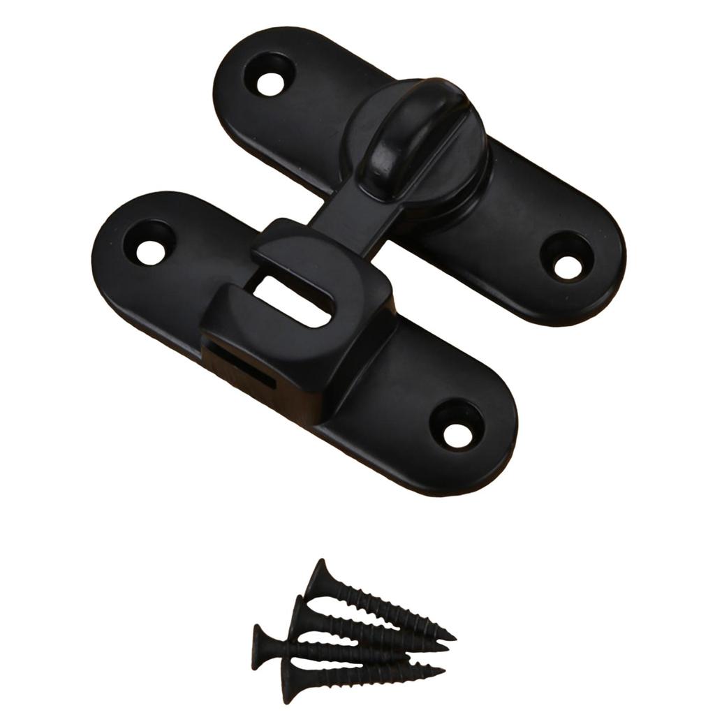 Zinc Alloy Door Lock Lathch Room Door Latch Hardware 90 Degree Locks with Screws for Bedroom Home Security Hotel Garage Bathroom