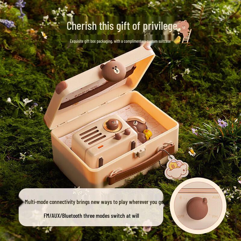 Mao King OTR LINE FRIENDS Brown Bear Portable Bluetooth Speaker