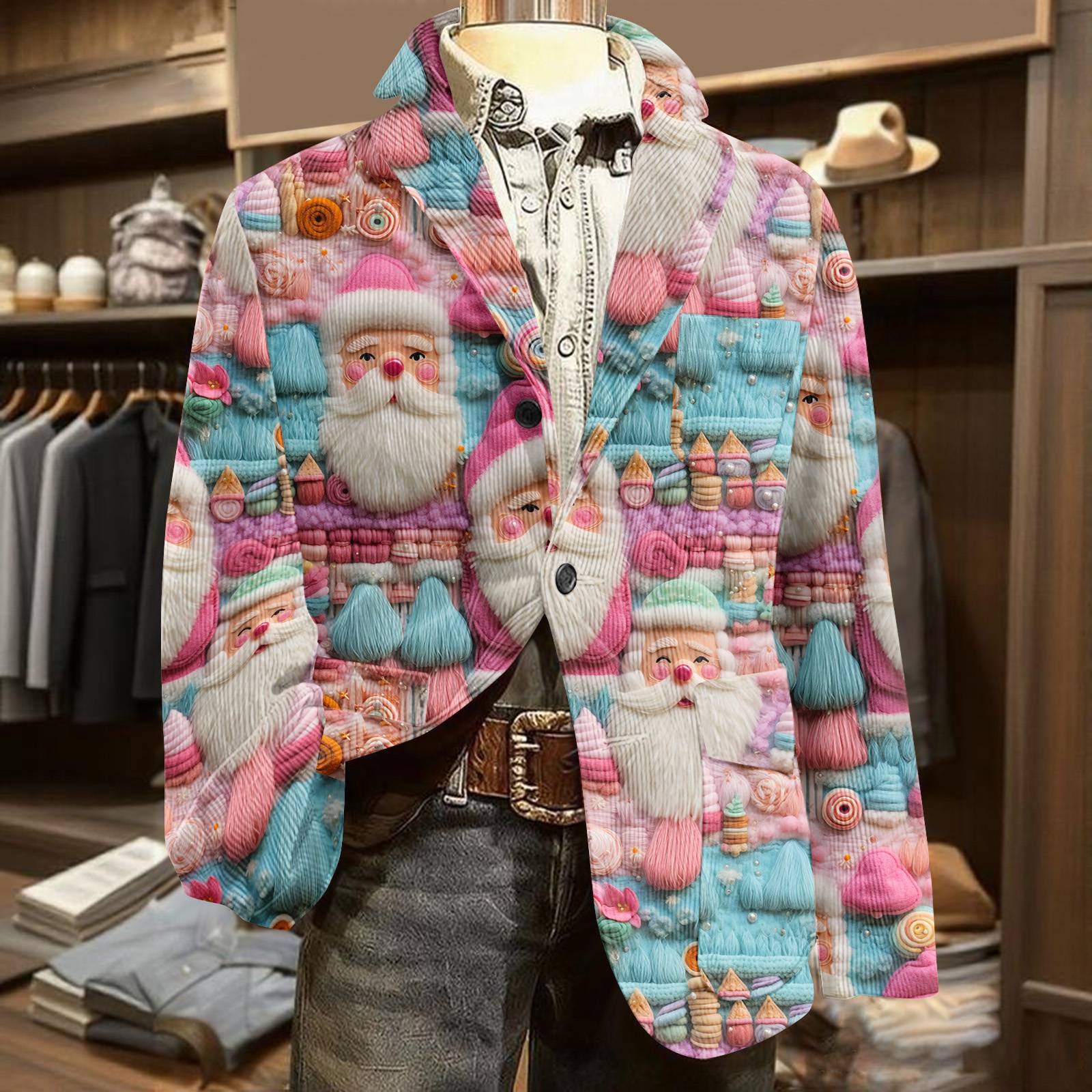 

Мужской вельветовый теплый пиджак-кардиган с принтом и карманами, мужской повседневный костюм L