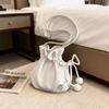Large-capacity Single-shoulder Crossbody Bucket Bag, Trendy and Simple Design