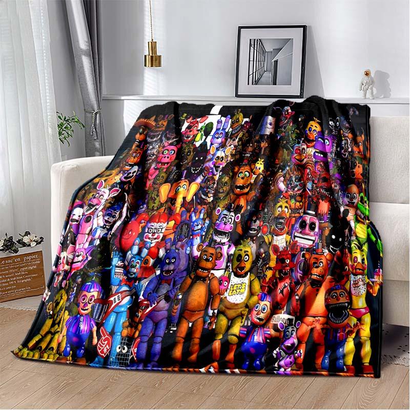 3DTerror FNAF-Five-Nights At Freddys Printed Blanket Home Flannel Comfortable Warm Sofa Bed Portable Children Adult Gift Blanket