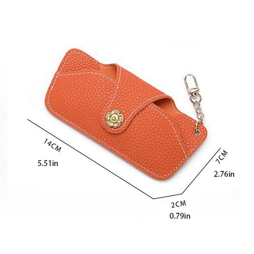 Holder Eyeglasses Protective Box PU Leather Sunglasses Bag Camellia Glasses Case Eyewear Holder