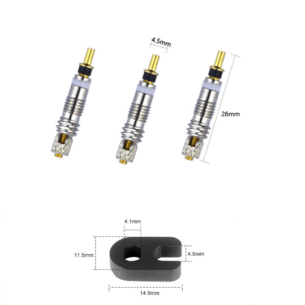 2/5/10ps Bicycle Presta Valve Core Brass FV MTB Road Bike Tyre Valve Core Presta Replacement Tubeless Core Remover Tool Tire Chucks 1