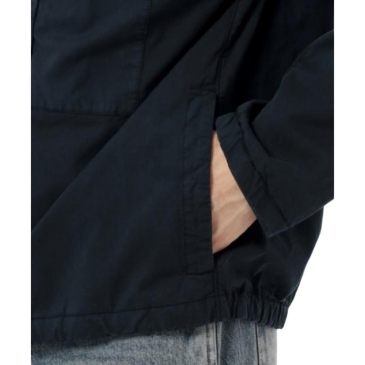 Stone Island Logo Pocket Hooded Zip Long Sleeve Jacket Men Jacket Navy-Blue K1S1541000-91S0010-V0020