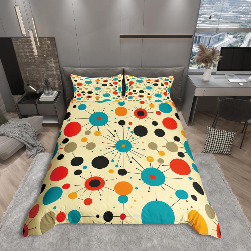 Comforter Homewish Geometric Honeycomb Gradient Hexagon For Teens Bedding Setabstract Geometry Bed Set
