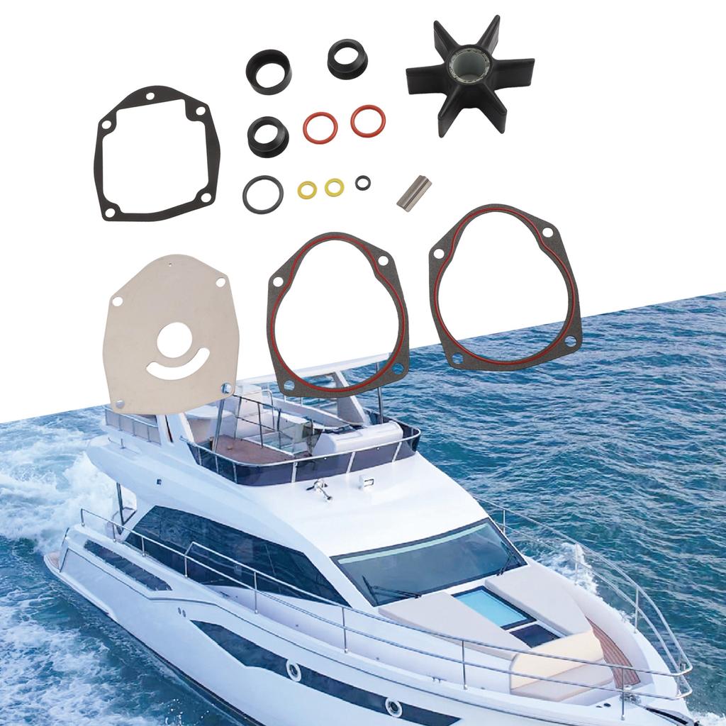 1set Water Pump Impeller Repair Kit For Mercruiser For Alpha One Gen 2 8M0100526 Outboard Marine Boat Engine Car Accessories