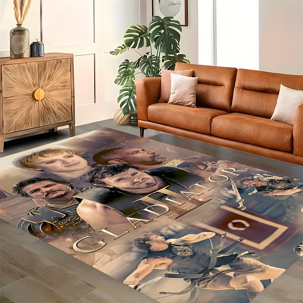 Gladiator Epic Battle Rug for Living Rooms, Bedrooms, Home Décor, and As Gifts.