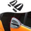 LHD Glossy Black Exterior Door Bowl Trim Cover For Benz Smart Fortwo 451 2009-15