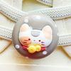 Cartoon Cat Shoelace Buckle for Children's Air Force 1 Skate Shoes - White Accessories Pendant