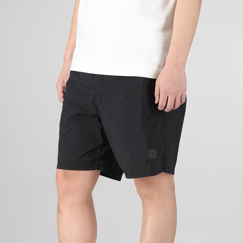STONE ISLAND Beach Shorts Men Shorts Black L1S15B100006S00F6-V0029