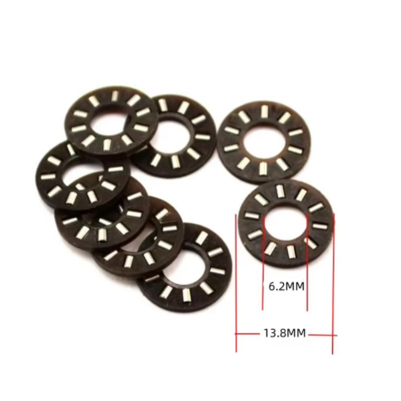 10pcs/Lot 13.8X6.2X1.5 Mm Bearing Accessories Steel Ball Rubber Protection Flat Cages For Folding Knife