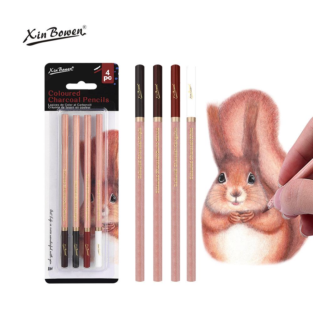 Grenzüberschreitendes Kunst-Holzkohle-Skizzierstift-Set - Weiche, Mittlere, Harte Varianten