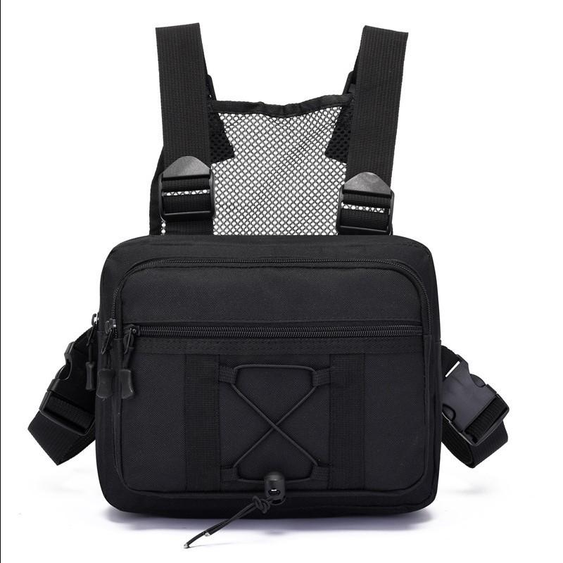 Camouflage Tactical Chest Bag and Sports Vest Combo